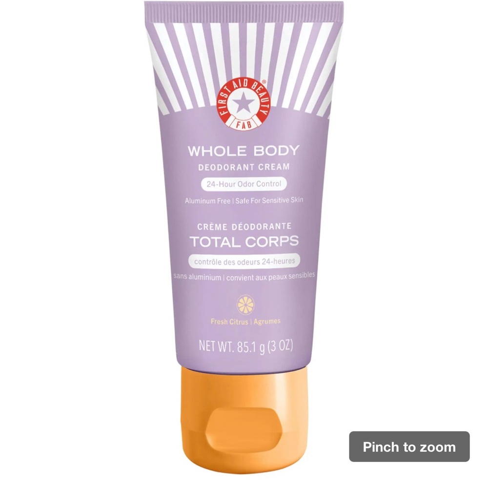 new sealed Whole Body Deodorant Cream - first aid beauty